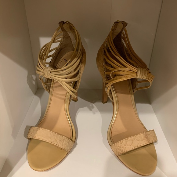 Badgley Mischka Maren Tanlea strappy 4 inch heels - Picture 9 of 12